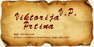 Viktorija Prtina vizit kartica